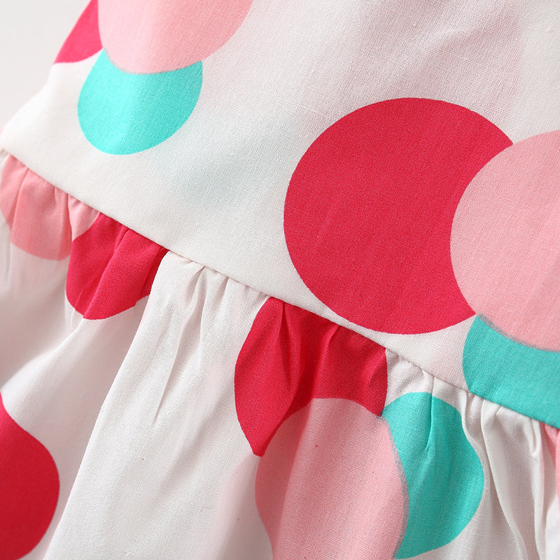 Children's Skirt Wholesale Summer Style Full Circle Printed Bow Skirt With Hat Girls Children's Clothing