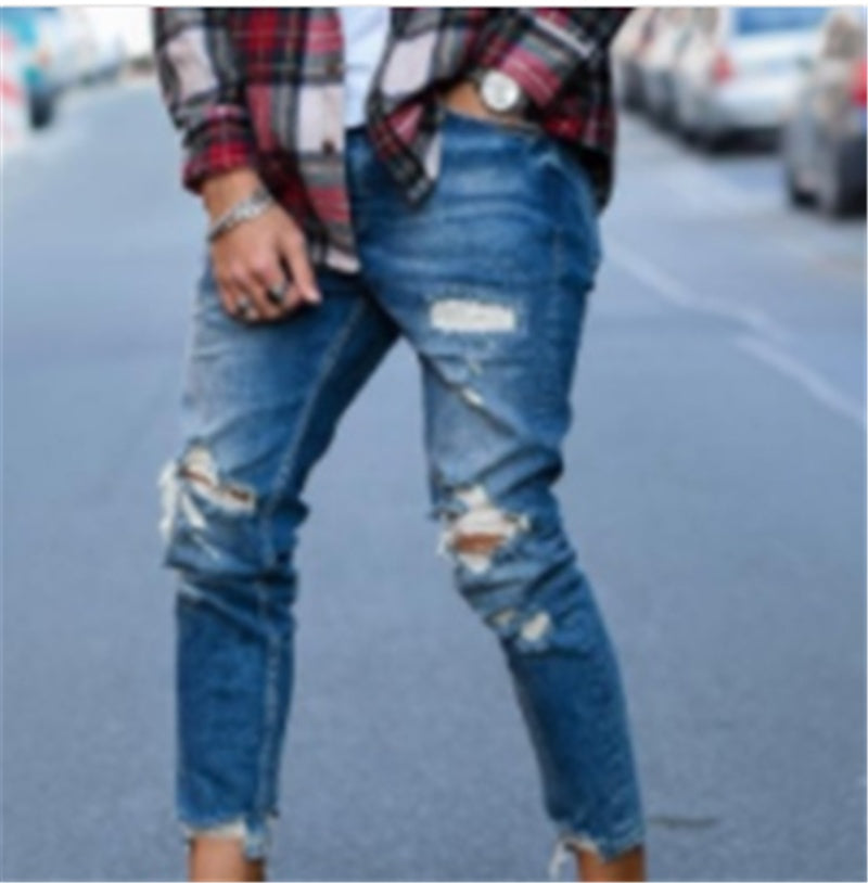 Hole men''s jeans 04