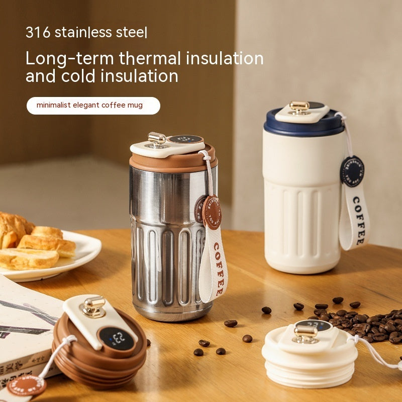 Digital Thermal Bottle Portable Coffee Mug 04