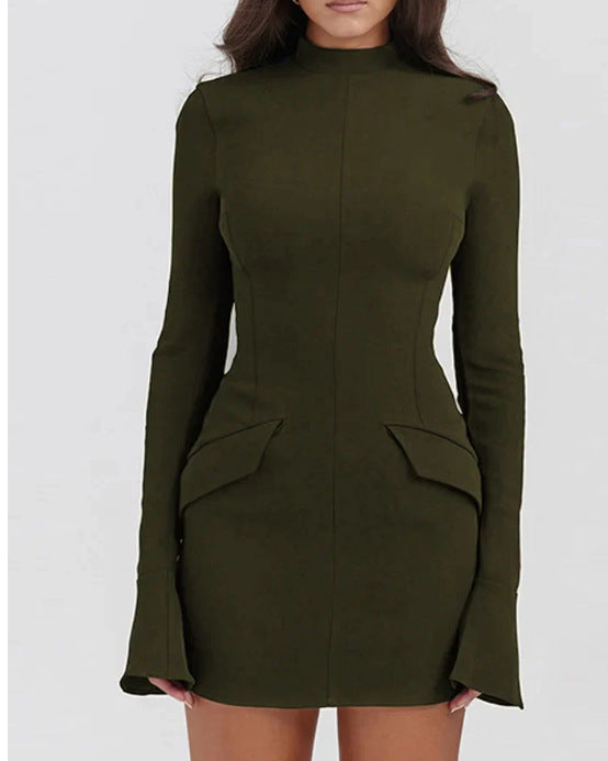 Slim-fit Long-sleeved Dress Women's 06
