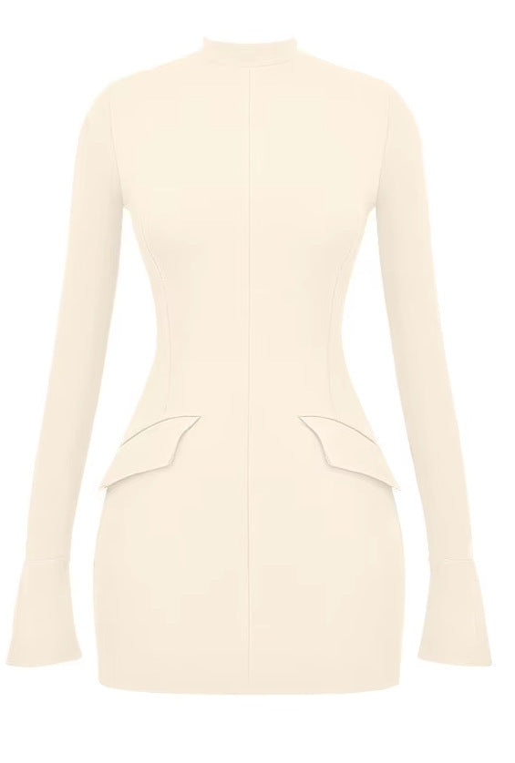 Slim-fit Long-sleeved Dress Women's 11