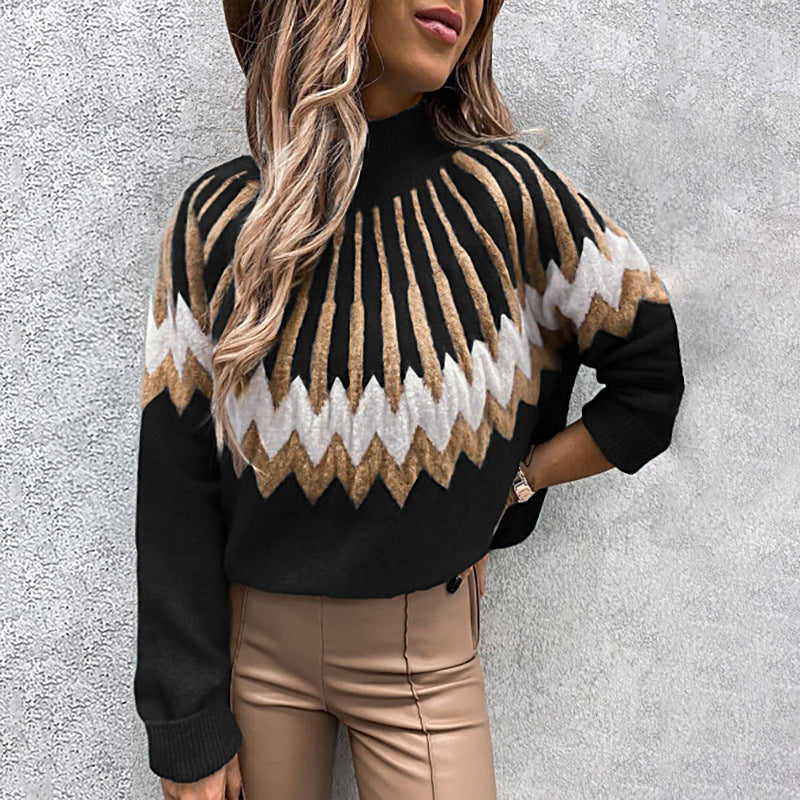 Long Sleeve Loose Casual Knit Sweater