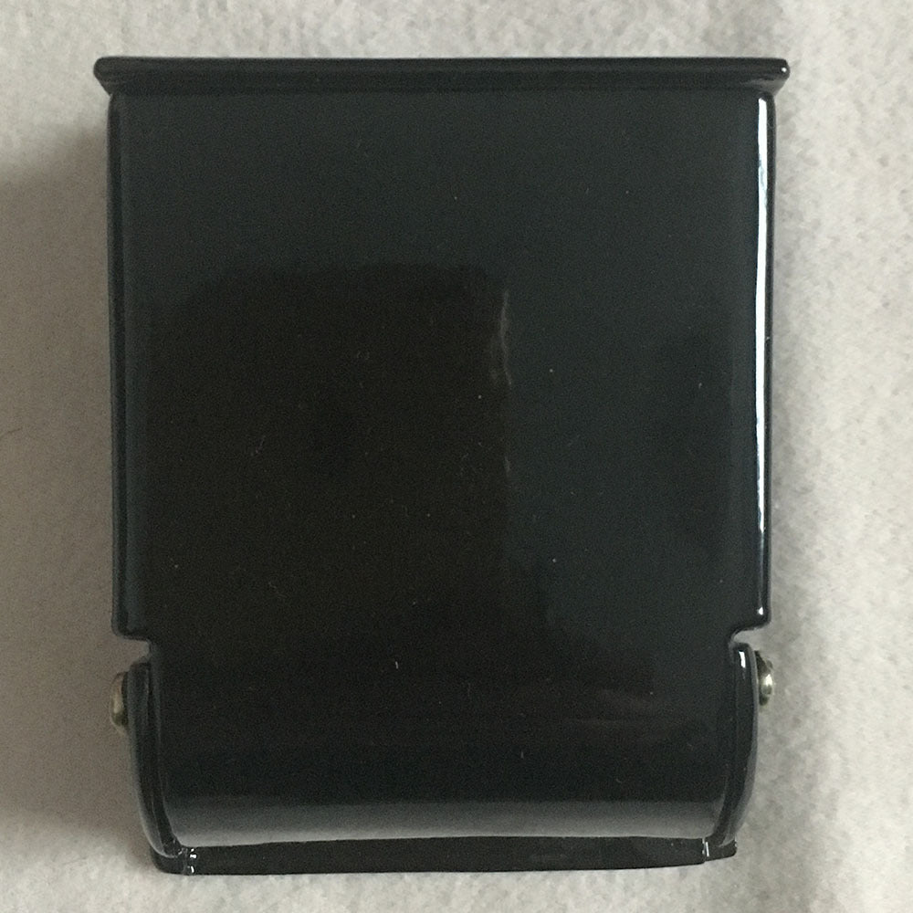 Commercial-grade wall-mounted cigarette receptacle with covered design for outdoor use