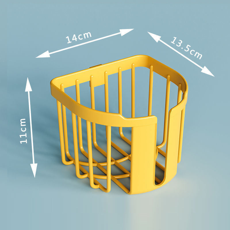 Modern non-perforated bathroom tissue shelf featuring damage-free wall mounting system