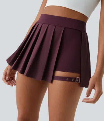 Super High Waisted Back Pocket & Side Hidden Pocket 2-in-1 Yoga Shorts 5''-Longer Length
