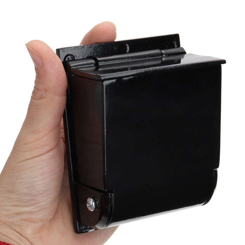 Weather-resistant outdoor wall ashtray with secure mounting system and modern finish