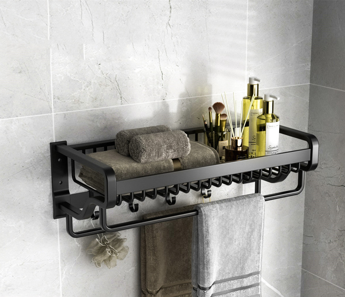 No-punch Bathroom Wall-mounted Toilet Rack 05