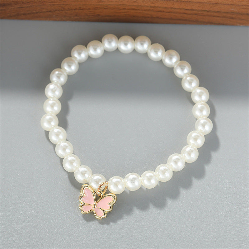 Butterfly Necklace For Women Bracelet Ring Earrings Suit 06