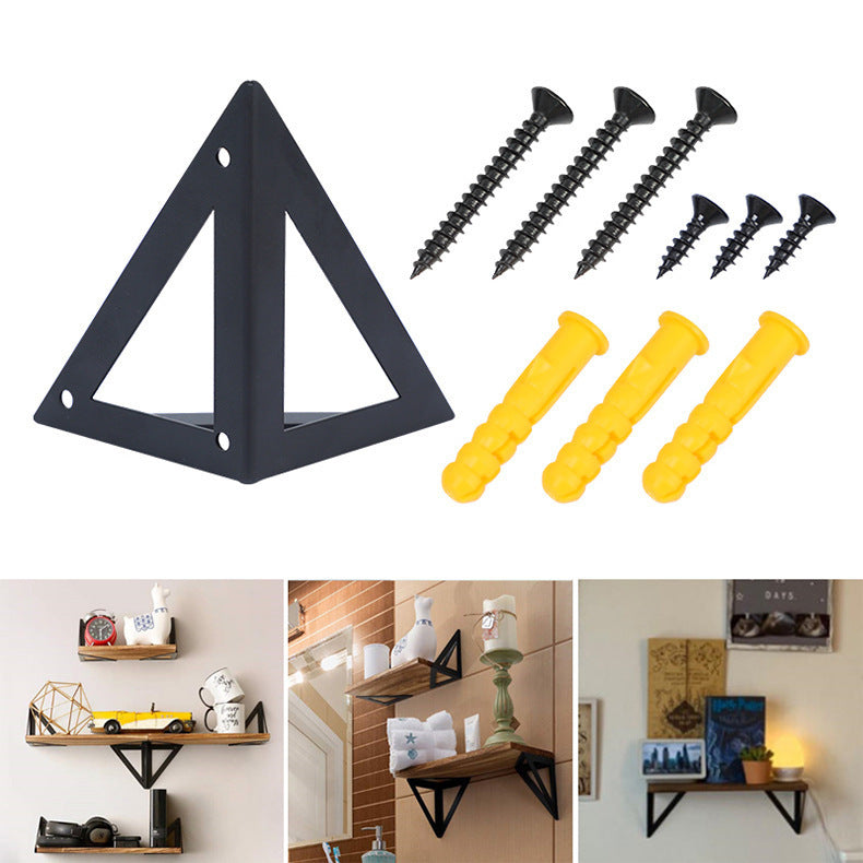 Floating Shelf Bracket Wall-mounted, Antique Wood Wall-mounted Shelf 04