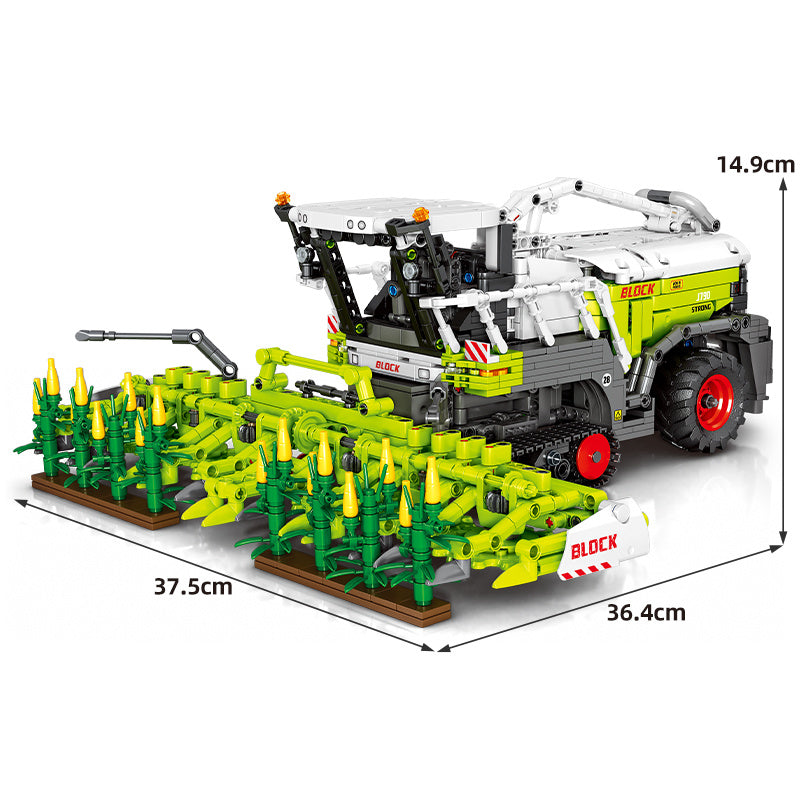 Farm Corn Harvester Puzzle Children's Building Block Toys