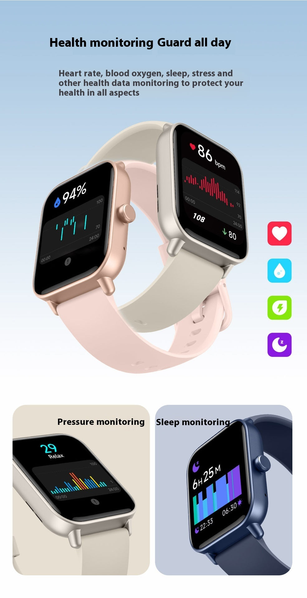 Multi Functional Sports Mode Smart Watch 07