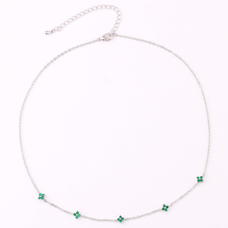 Blue Flower Necklace 07