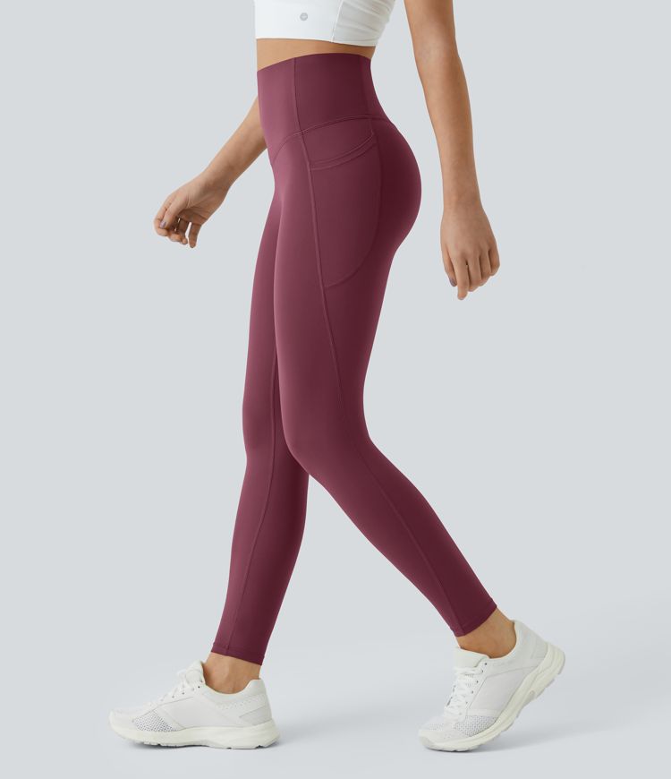 Halara UltraSculpt SoCinched High-Waisted Tummy Control Side Pocket Shaping Training Leggings