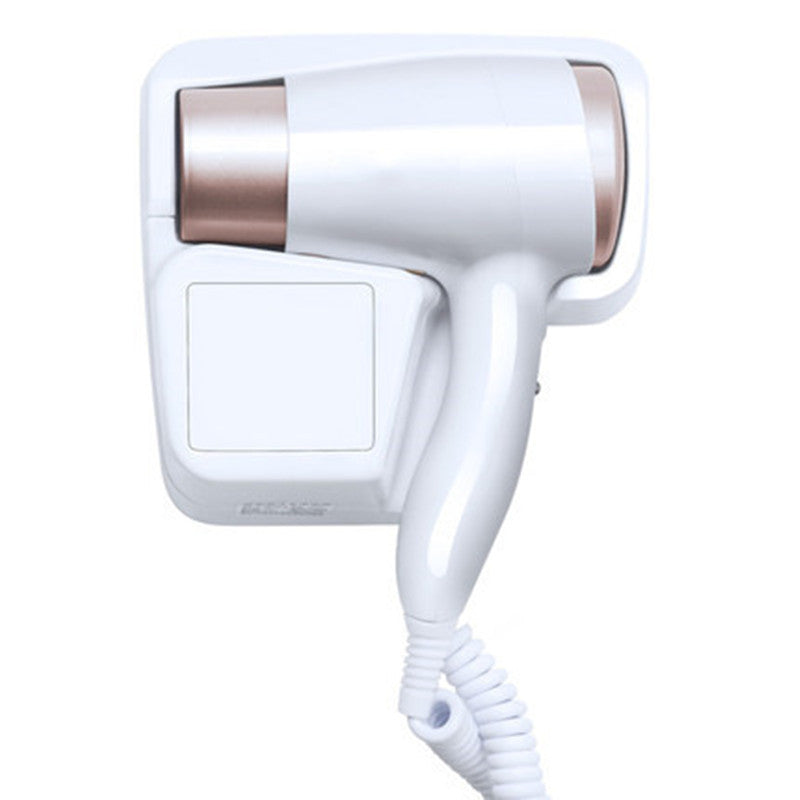 Professional-style wall-mounted hair dryer rack for bathroom and toilet organization