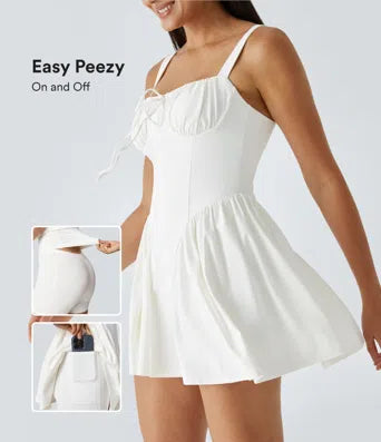 Breezeful™ Backless Corset 2-in-1 Pocket Mini Quick Dry Flowy Pickleball Active Dress
