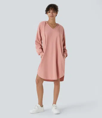 Collared Roll Up Sleeve Belted Relaxed Work Shirt Dress