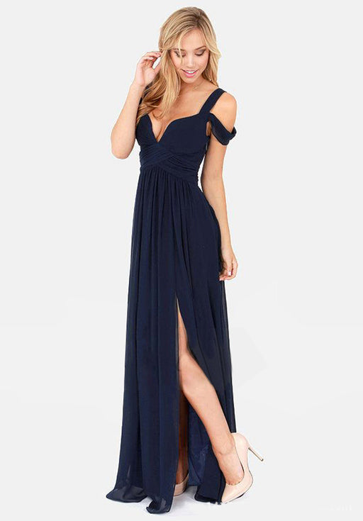 Long Floor Length Elegant Greek Style Pleated Dress 02