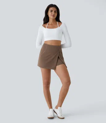 Collared Roll Up Sleeve Belted Relaxed Work Shirt Dress