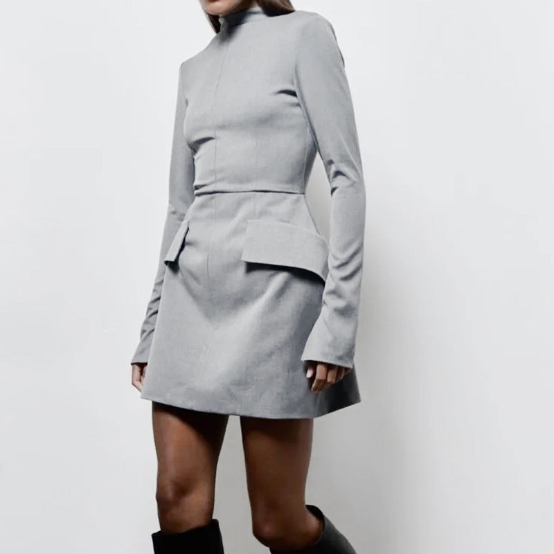 Slim-fit Long-sleeved Dress Women's 14