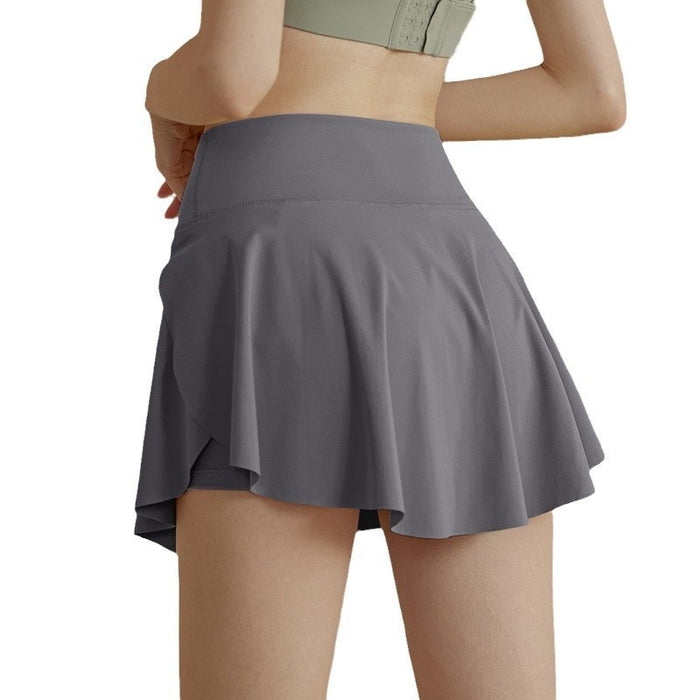 Lined Anti-exposure Tennis Skirt Fitness Sports Skirt