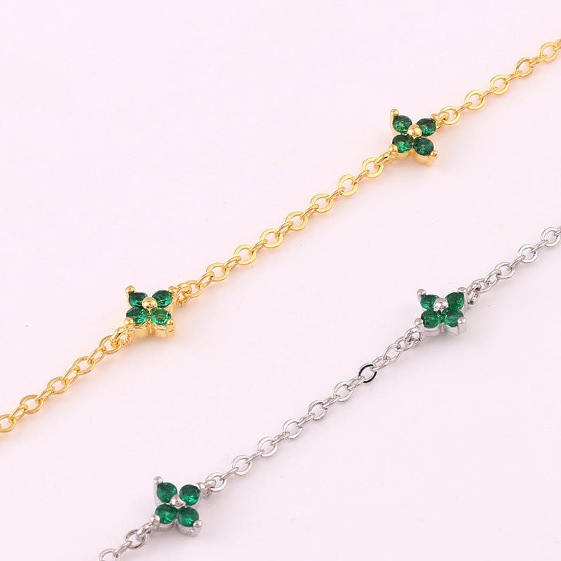Blue Flower Necklace 06
