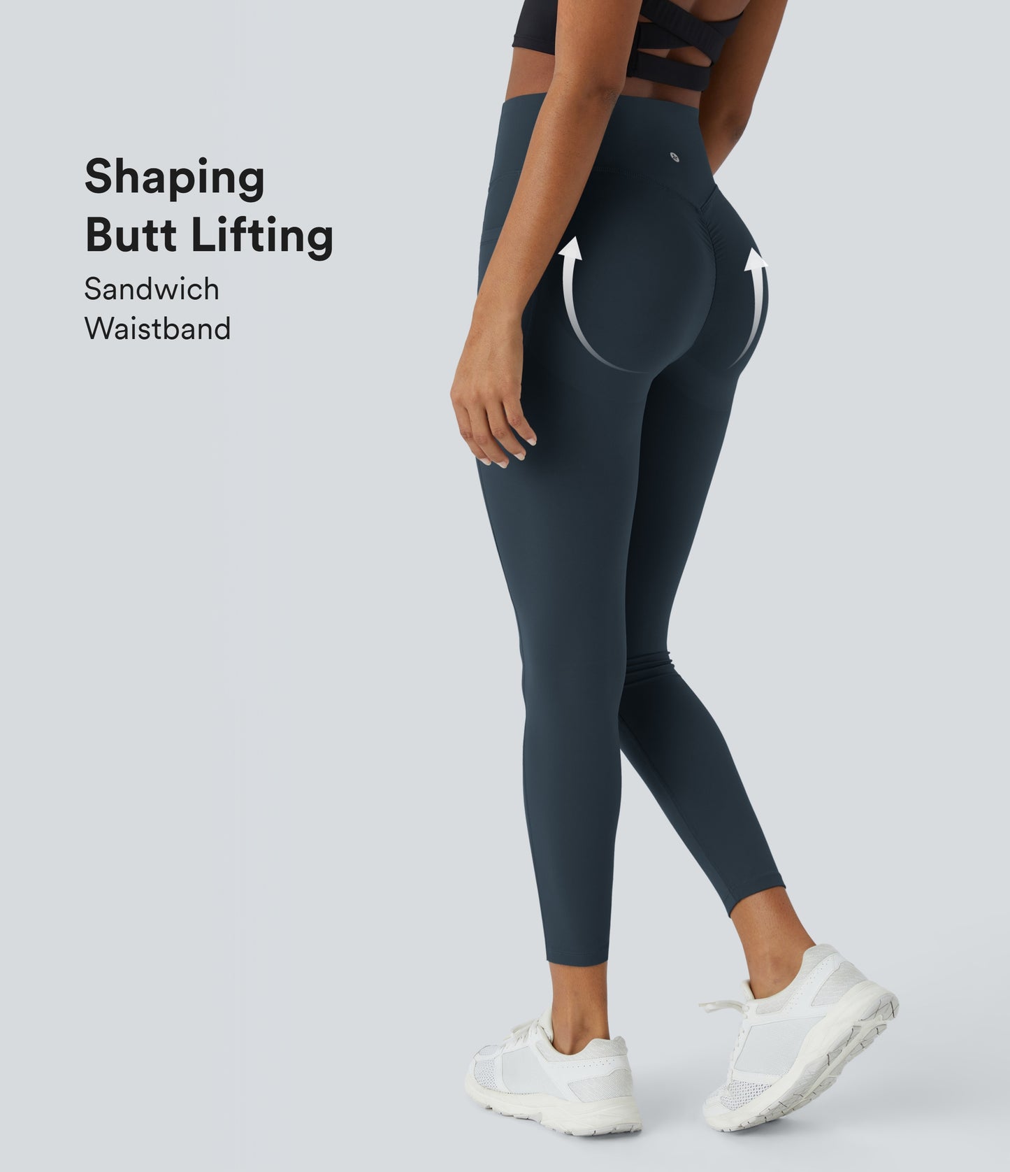 Halara UltraSculpt SoCinched High-Waisted Butt-Lifting Tummy Control Shaping Workout Leggings