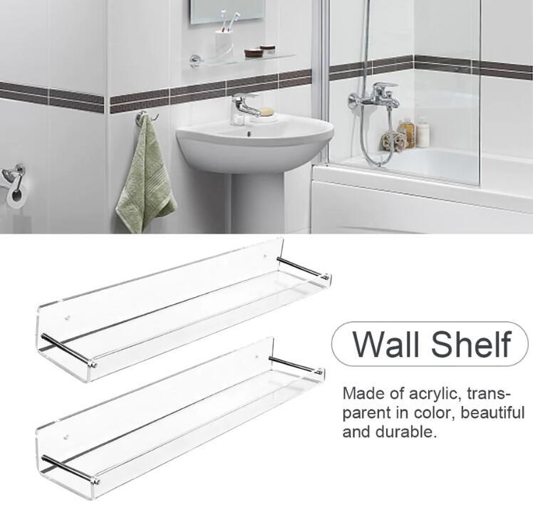 Waterproof bathroom display platform with floating design and durable acrylic construction