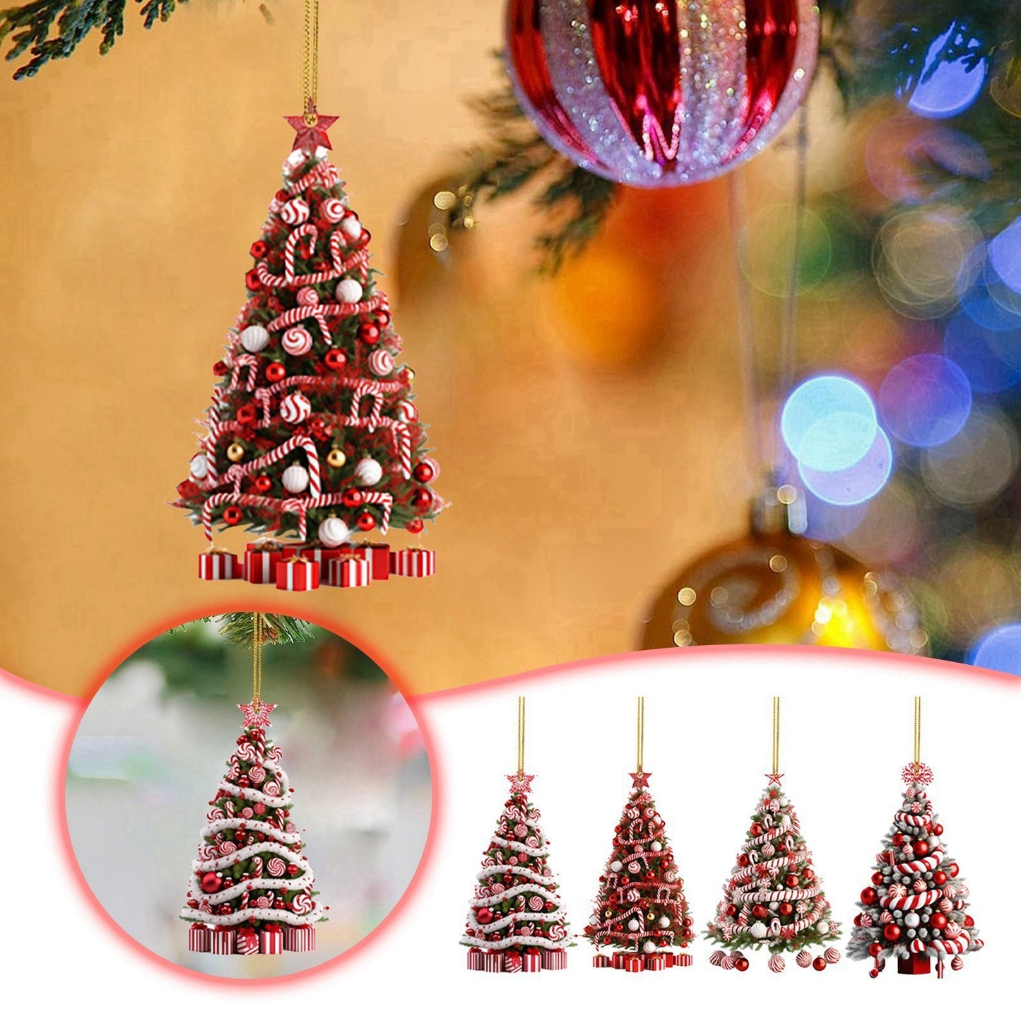 Christmas Tree Pendant Holiday Decoration 03