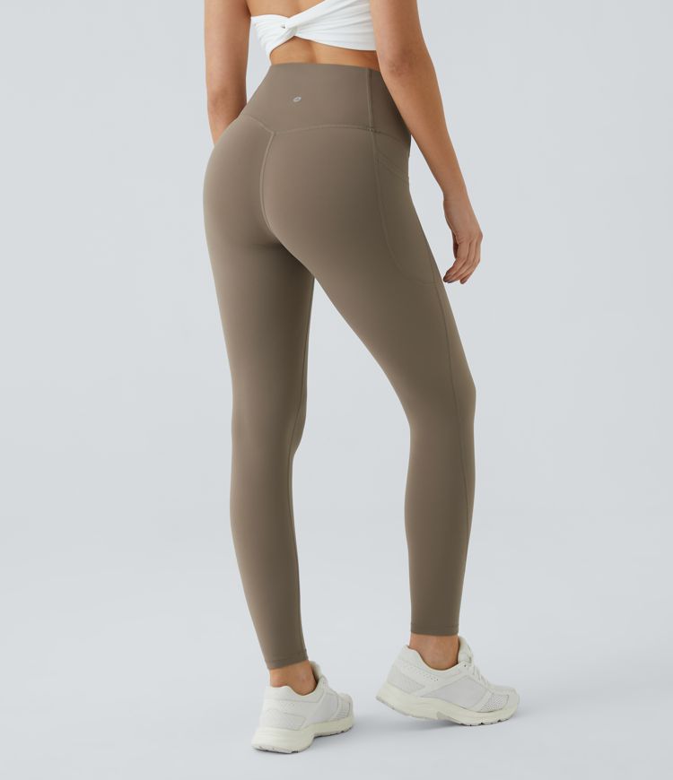 Halara UltraSculpt SoCinched High-Waisted Tummy Control Side Pocket Shaping Training Leggings