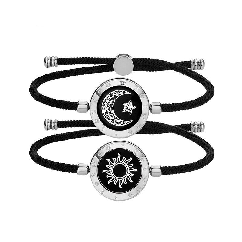 Sun-Moon Smart Sensing Couple Bracelet 09
