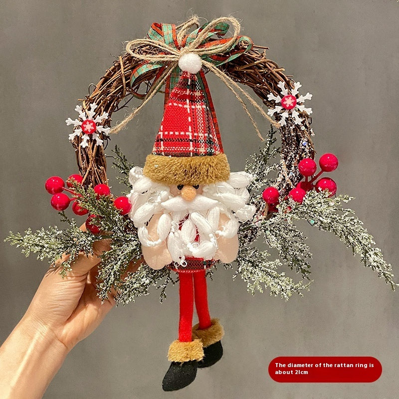 Old Man Snowman Elk Vine Ring Christmas 03