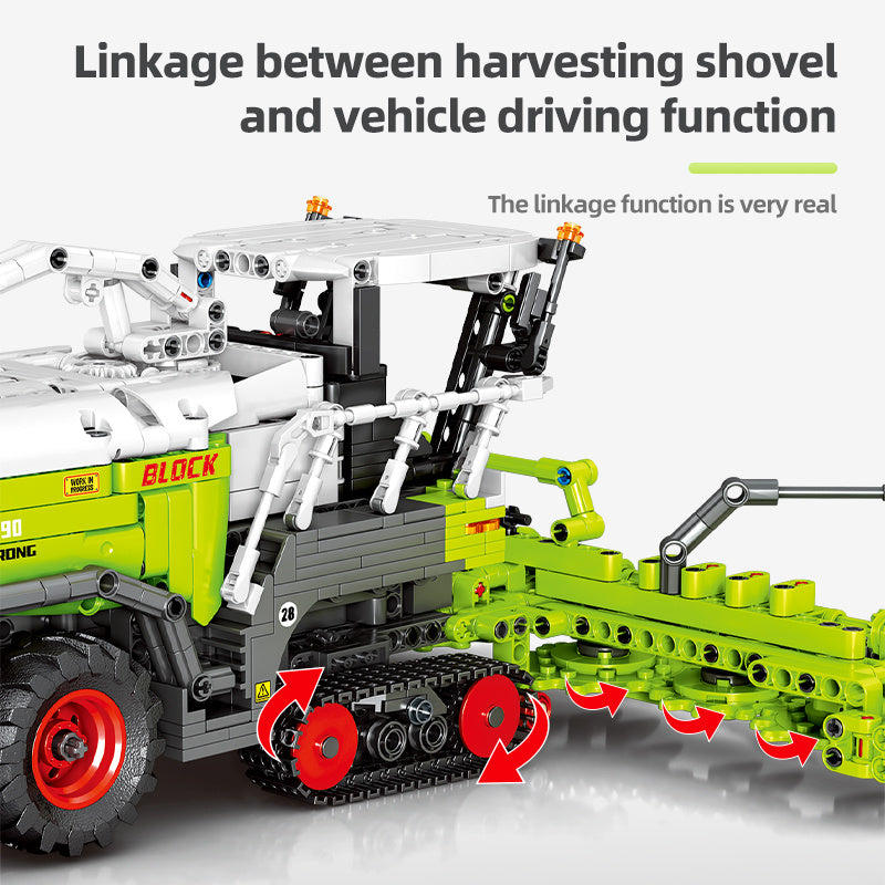 Farm Corn Harvester Puzzle Children's Building Block Toys