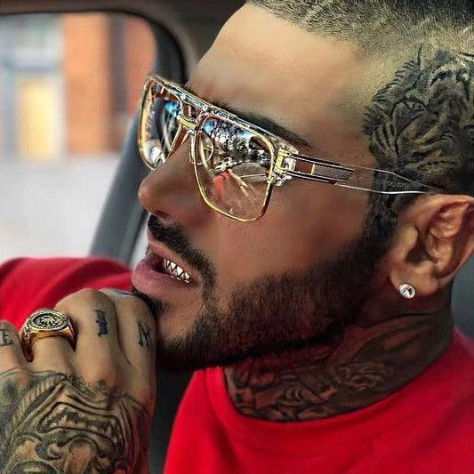 Men's Sunglasses Driving Large Frame Retro 01