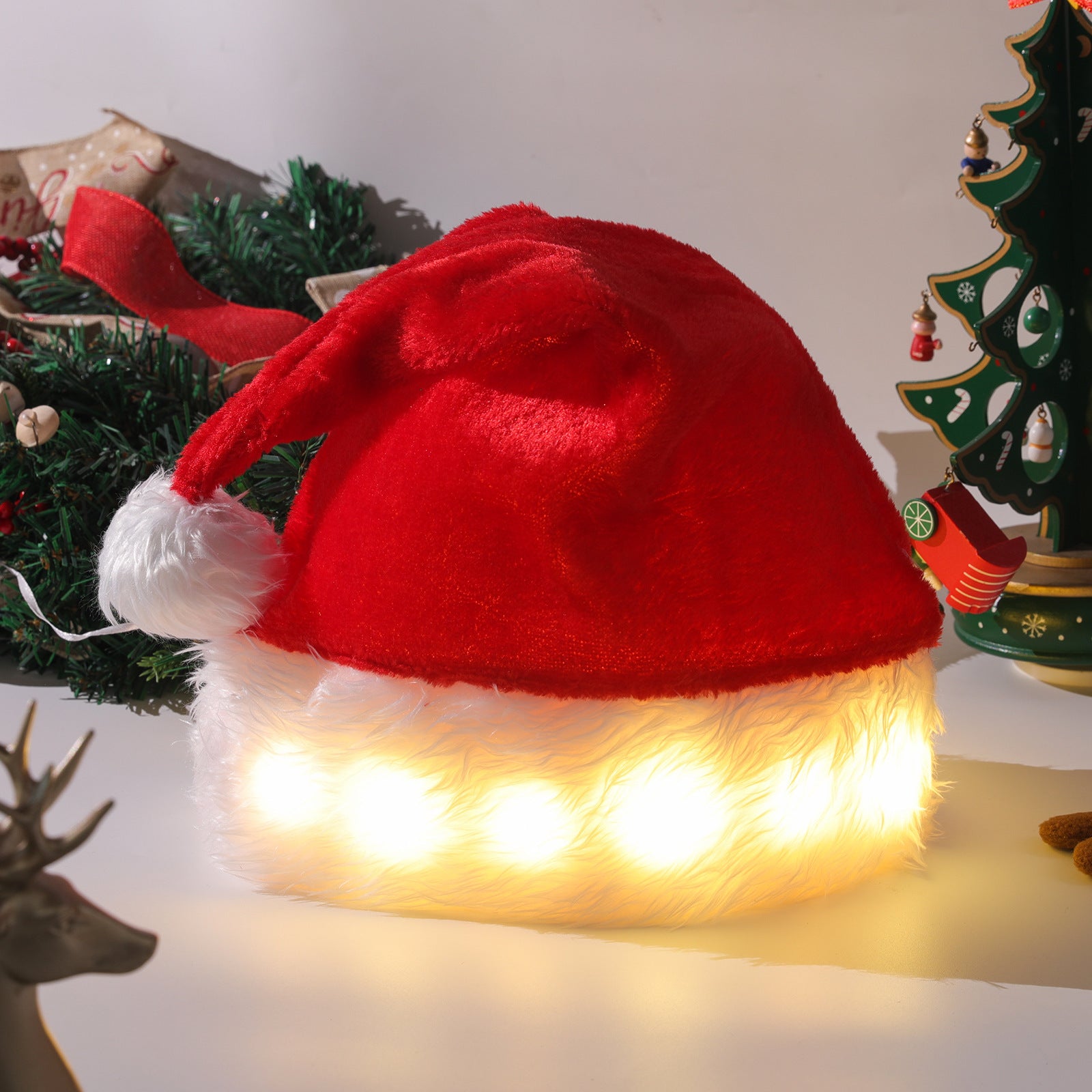 Christmas Hat LED Light Plush 08