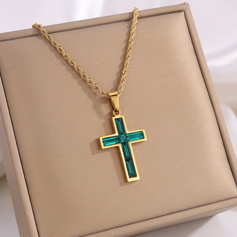 Diamond Cross Necklace 10