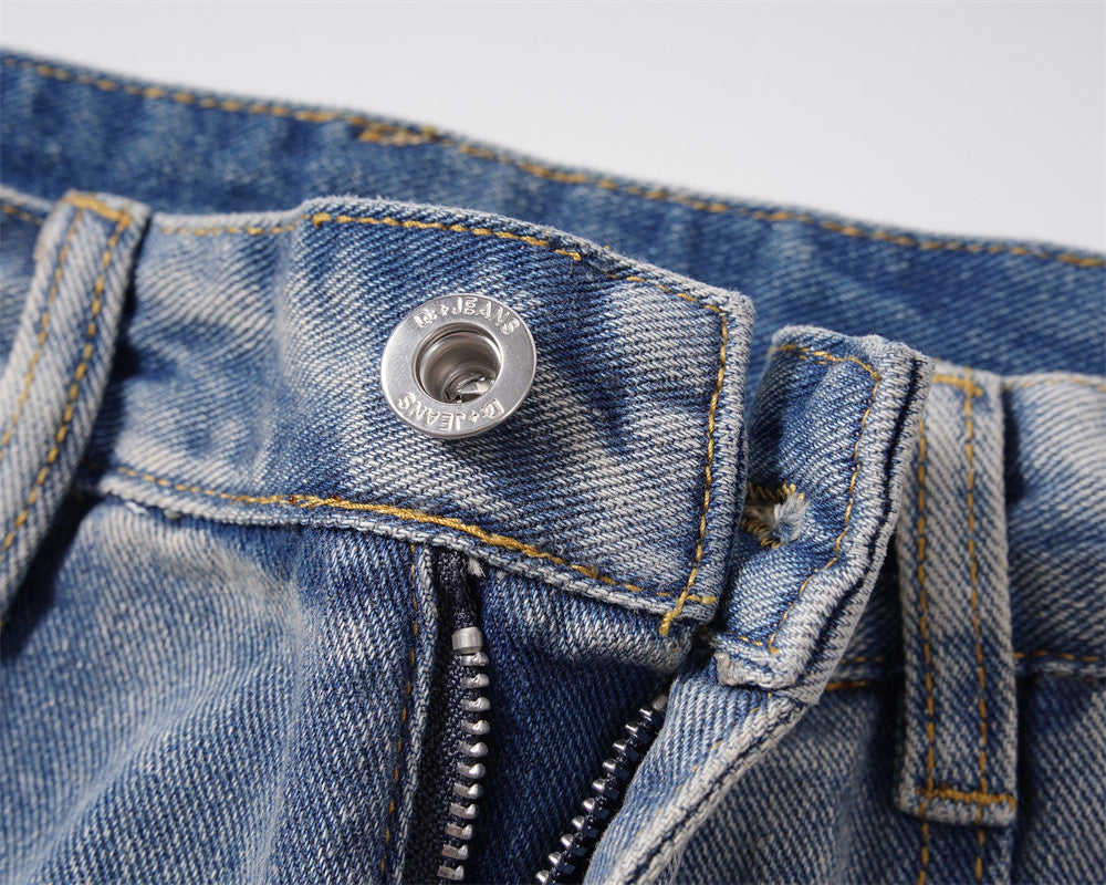 Washed And Worn Jeans For Men