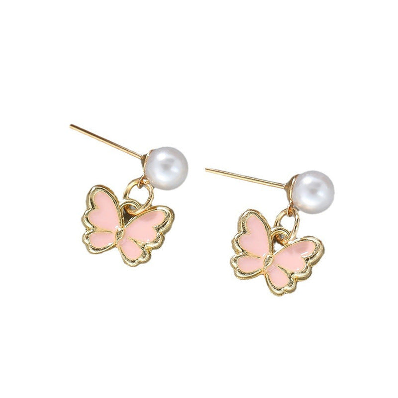 Butterfly Necklace For Women Bracelet Ring Earrings Suit 08