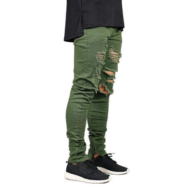 Stretch Ripped Skinny Jeans