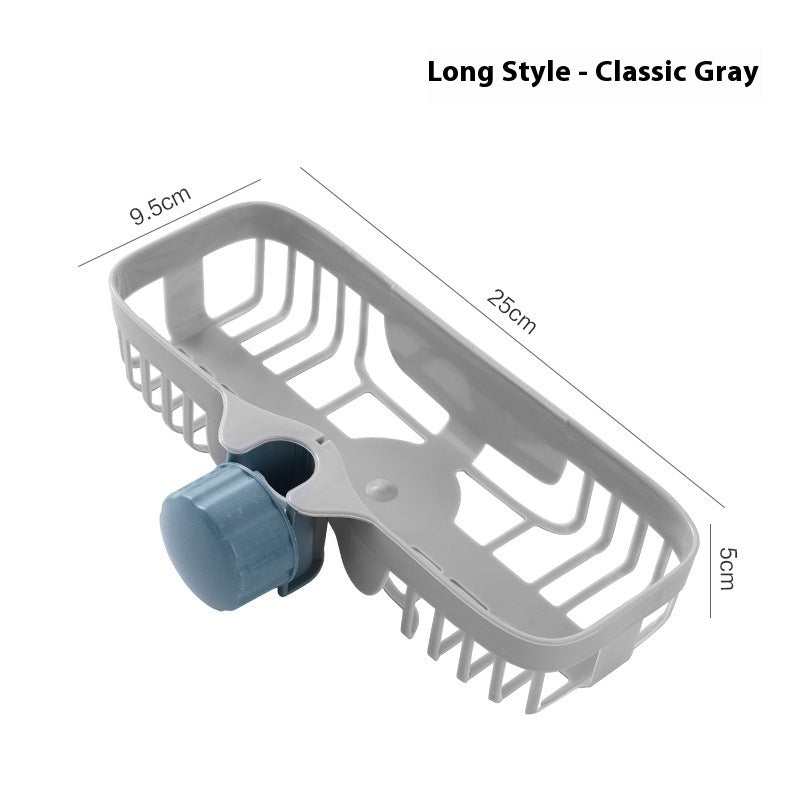 Hanging On A Faucet Kitchen Sink Punch-free Drain Sink Storage Rack