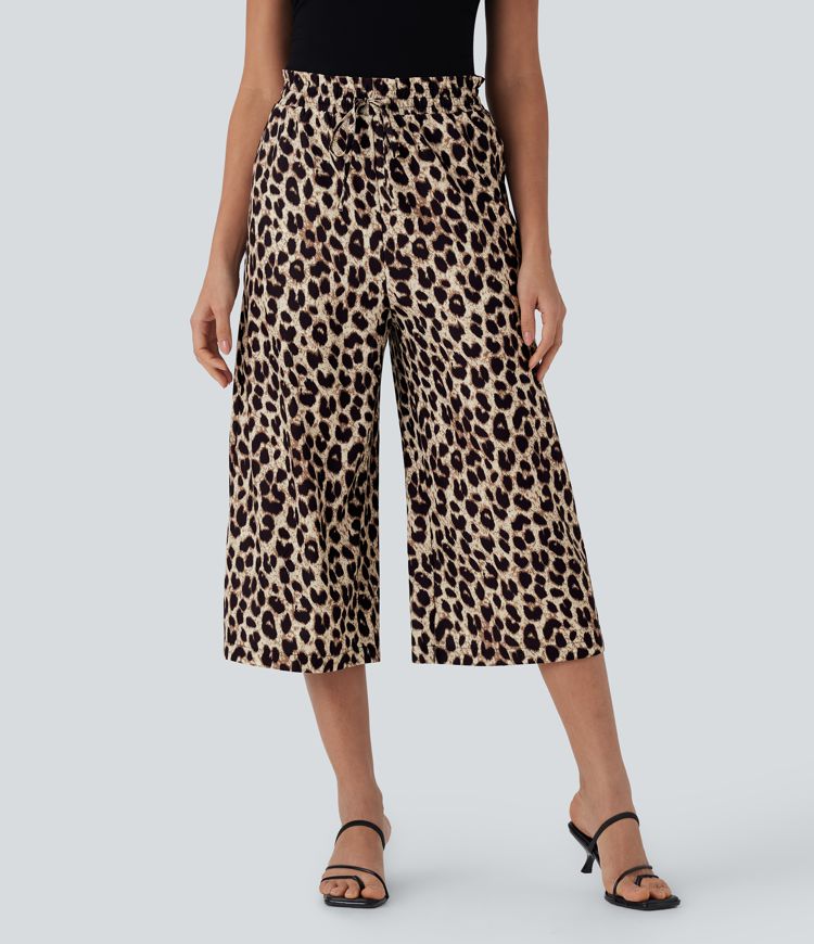 Halara UltraSculpt Leopard Print High Waisted Maxi Skirt with Split Hem