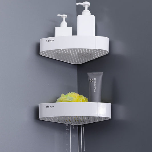 Bathroom Wall-mounted Corner Shelf 01