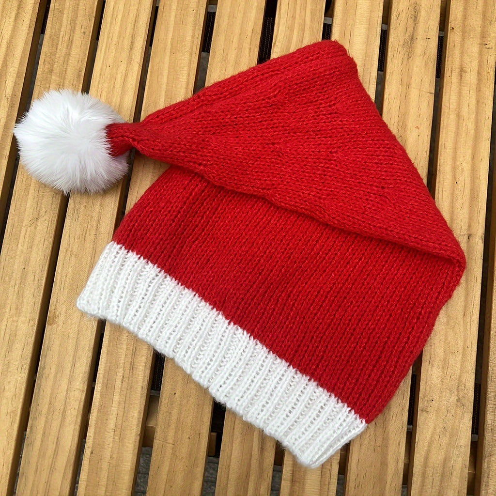 Christmas Hat With Fur Ball 04