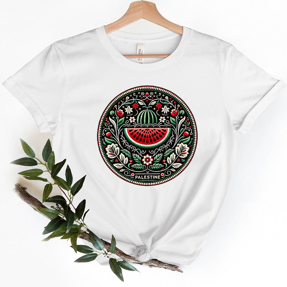 Funny Watermelon Printing Short Sleeve