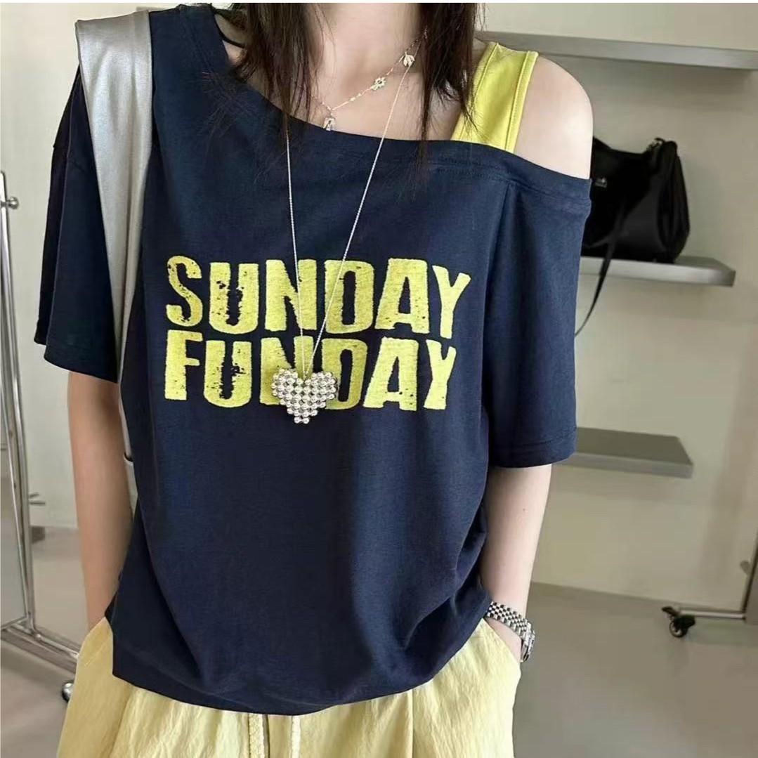 Short Sleeve Loose Slimming T-shirt Top