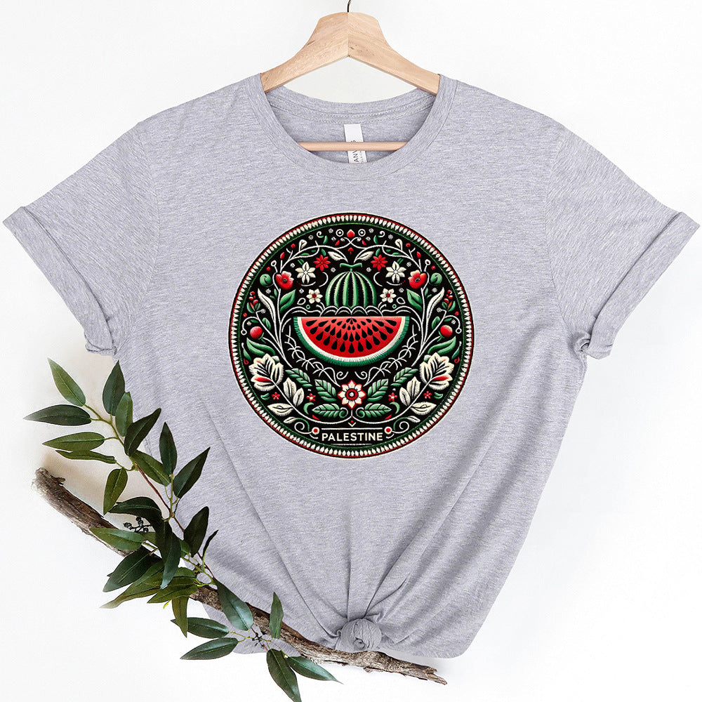 Funny Watermelon Printing Short Sleeve