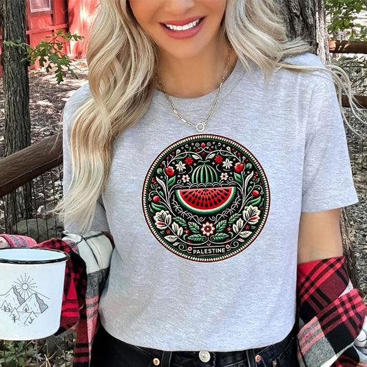 Funny Watermelon Printing Short Sleeve