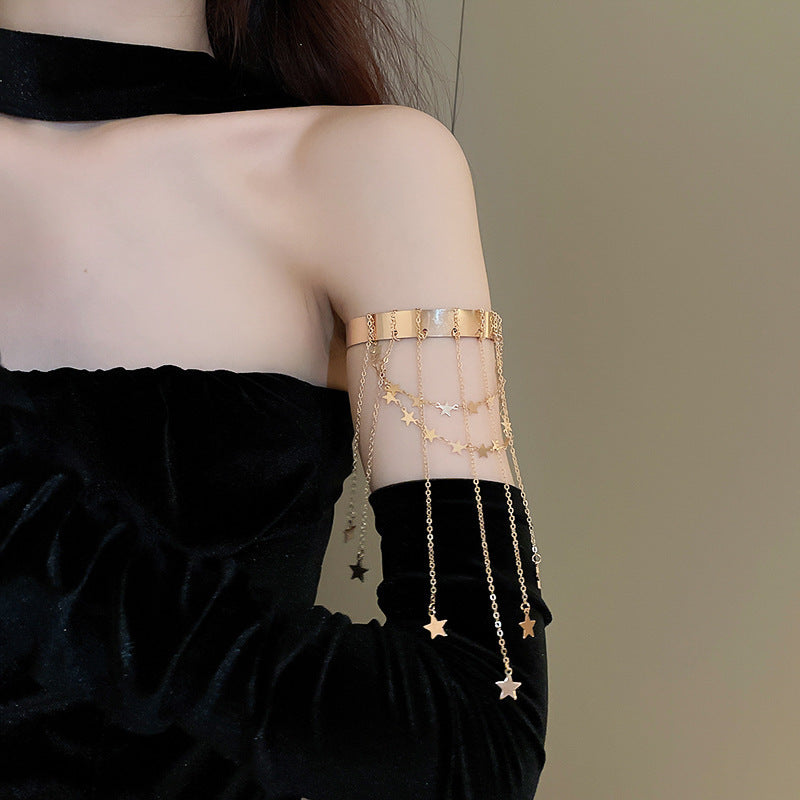 Women's European And American Open Arm All-match Exaggerated Bracelet