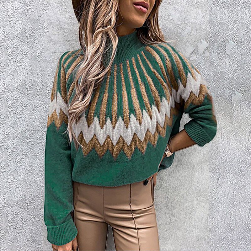 Long Sleeve Loose Casual Knit Sweater