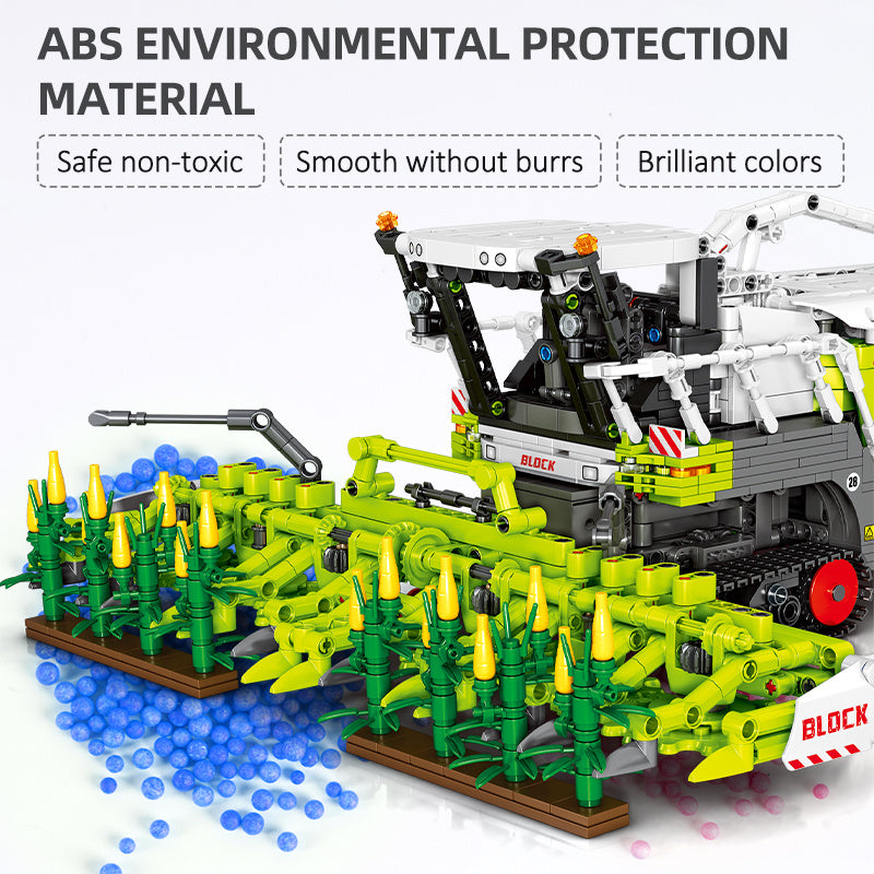 Farm Corn Harvester Puzzle Children's Building Block Toys