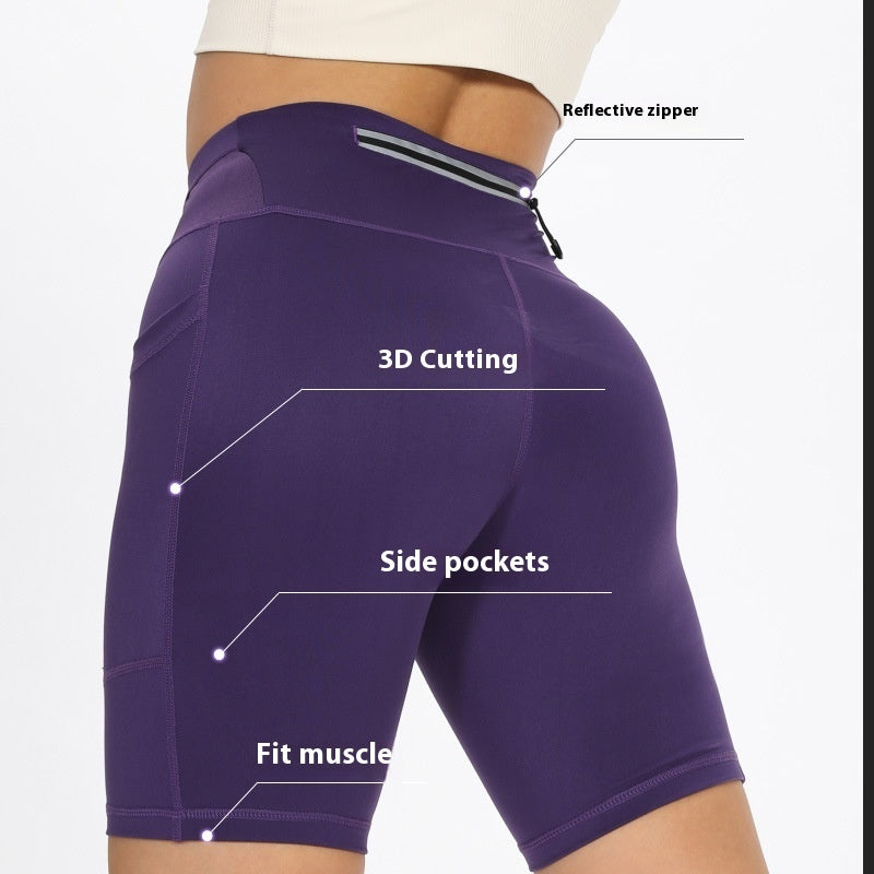 Men's And Women's Same Four-point Running Shorts Sports Quick-drying Compressed Pants